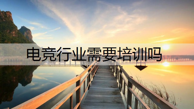 电竞行业需要培训吗
