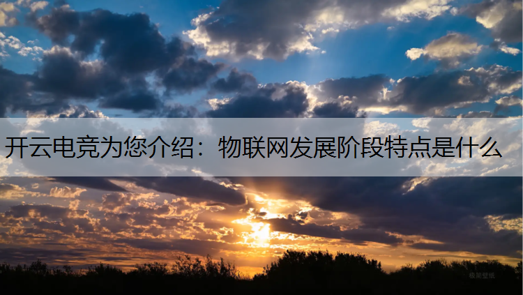 物联网发展阶段特点是什么